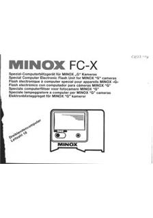 Minox FC X manual. Camera Instructions.